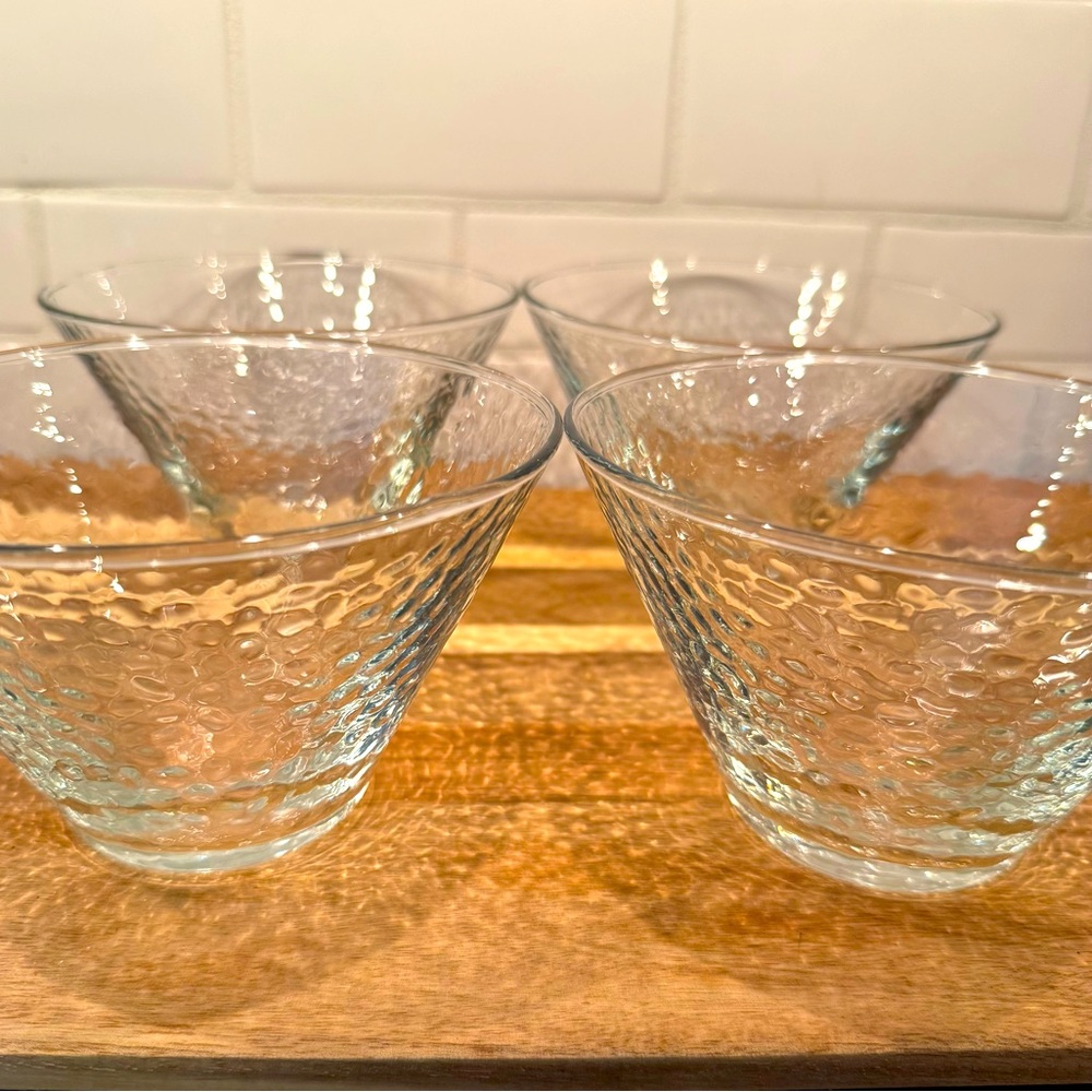 SLAH Southern Living At Home Sipper Textured Glass Small Bowls - Set of 4
